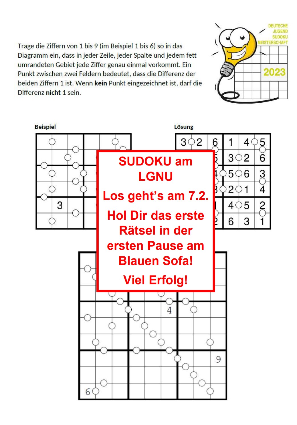 Deutsche Jugend Sudoku Meisterschaft Start Der Vorrunde Am LGNU LGNU